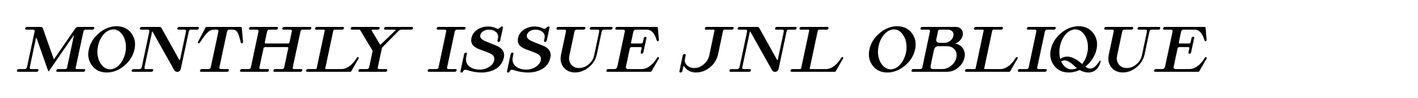 Monthly Issue JNL Oblique image